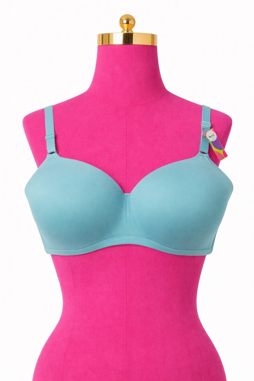Kindly Yours blue Bra soft cup wire free comfort 40D 4003